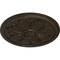 Ekena Millwork Kaya Ceiling Medallion (Fits Canopies up to 5 1/4"), 23 5/8"OD x 1 1/2"P, Stone Hearth Crackle CM23KASHC - alternate 3